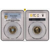 MS64 2022 $2 Peacekeeping PCGS Certification Number: 47128157