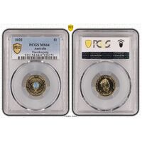 MS64 2022 $2 Peacekeeping PCGS Certification Number: 47128171