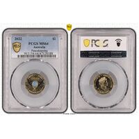 MS64 2022 $2 Peacekeeping PCGS Certification Number: 47128188