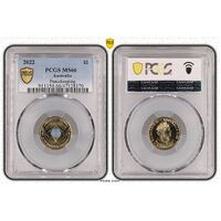 MS66 2022 $2 Peacekeeping PCGS Certification Number: 47128170