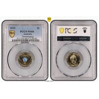 MS66 2022 $2 Peacekeeping PCGS Certification Number: 47128182