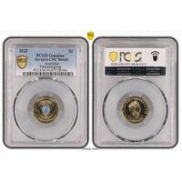 PCGS 2022 $2 Peacekeeping Uncirculated- Genuine UNC Details (95 - Scratch) PCGS Certification Number: 47128164