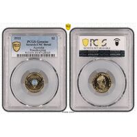 PCGS 2022 $2 Peacekeeping Uncirculated- Genuine UNC Details (95 - Scratch) PCGS Certification Number: 47128165