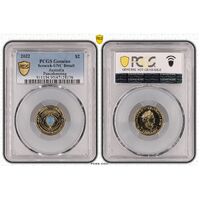 PCGS 2022 $2 Peacekeeping Uncirculated- Genuine UNC Details (95 - Scratch) PCGS Certification Number: 47128176