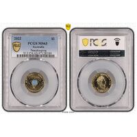 MS63 2022 $2 Peacekeeping PCGS Certification Number: 47128180