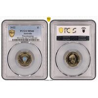 MS66 2022 $2 Peacekeeping PCGS Certification Number:47128142