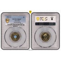 MS67 2022 C $2 Peacekeeping PCGS Certification Number: 47128203