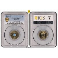 MS67 2022 C $2 Peacekeeping PCGS Certification Number: 47128214