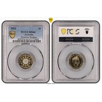 MS64 2022 $2 Frontline Workers PCGS Certification Number: 47127868
