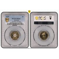 MS63 2022 $2 Frontline Workers PCGS Certification Number: 47127858