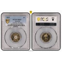 MS67 2022 $2 Frontline Workers PCGS Certification Number: 47127852