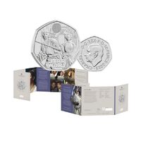 2023 50p Star Wars Luke Skywalker and Princess Leia UK Brilliant Uncirculated Coin