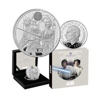 2023 £2 Star Wars Luke Skywalker and Princess Leia UK 1oz Silver Proof Coin