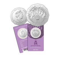 2023 50c HM Queen Elizabeth II Commemoration Cupro-Nickel Uncirculated Coin