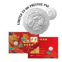 2024 50c Lunar New Year Dragon Coloured Tetradecagon Prestige PNC