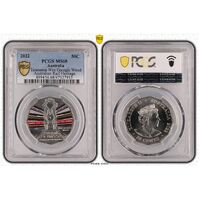 MS68 2022 50C Tasmania Wee Georgie Wood Australian Rail Heritage PCGS 