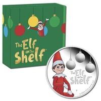 2022 50c The Elf On The Shelf 1/2 Oz Coloured Silver Coin