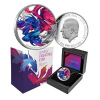 2024 $1 Siamese Fighting Fish Silver Proof Coin