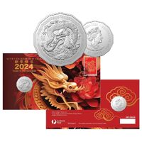 2024 50c Year Of The Dragon Tetradecagon (RAM) PNC