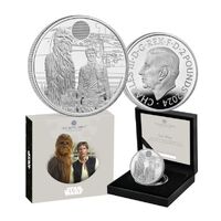 2024 Star Wars Han Solo and Chewbacca UK 1oz Silver Proof Coin