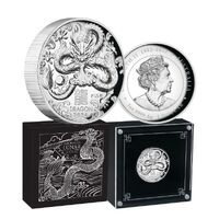 2024 Australian Lunar Series III - Year of the Dragon 1oz Silver Proof High Relief Coin