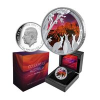 2024 $1 Red Centre 1oz Silver Proof Coin