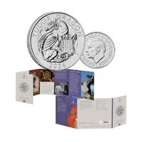 2024 £5 The Royal Tudor Beasts The Tudor Dragon UK Brilliant Uncirculated Coin