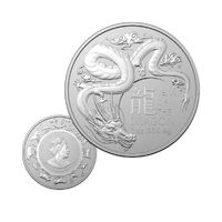 2024 $1 Lunar Year Of The Dragon 1oz Fine Silver Bullion Coin
