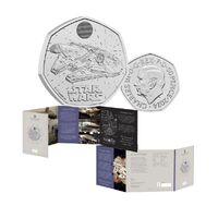2024 50p Star Wars Millennium Falcon UK Brilliant Uncirculated Coin