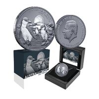 2024 $1 The Fairy Penguin  1oz Silver Black Proof Coin