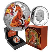 2024 $1 Autumn Fox 1oz Silver Proof Coin