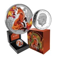 2024 $1 Autumn Fox 2 1oz Silver Proof Coin