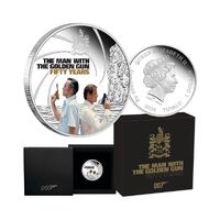 2024 $1 James Bond The Man With The Golden Gun 50th Anniversary 1oz Silver Proof Coin