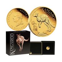 2024 $15 Australian Kangaroo High Relief 1/10oz Gold Proof Coin
