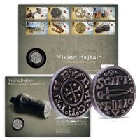 2024 Viking Britain Medal Cover - Replica Viking Coin from York