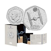 2024 50p Star Wars TIE Fighter UK Brilliant Uncirculated Coin