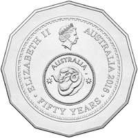 2016 50c - 50th Anniversary of Decimal Currency Uncirculated Coin