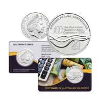 2010 20c Australian Taxation Office Centenary Cu-Ni Coin Pack 