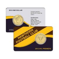 2013 $1 AFL Premiers Hawthorn Al-Br Coin Pack
