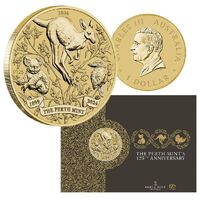 2024 $1 The Perth Mint's 125th Anniversary Coin in Card