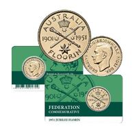 1951 Federation Gold Plated Florin Coin Pack