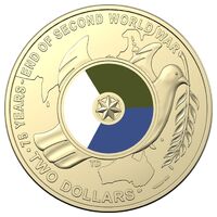2020 $2 75 Years End Of Second World War Coloured AUNC