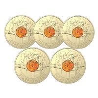 RAM Bag Of 5 x 2020 $2 Firefighters Coloured UNC