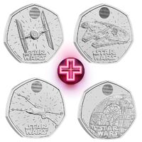 2024 50p Star Wars  UK - Spacecraft Four-Coin Collection  Brilliant Uncirculated