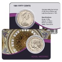 1981 50c Australia Royal Wedding Pack 