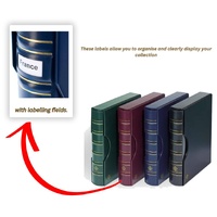 Ringbinder GRANDE, SIGNUM Classic Design with labelling fields, includes slipcase, red