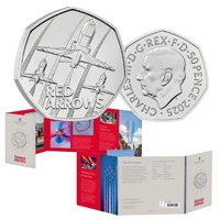 2025 50p The Red Arrows UK Brilliant Uncirculated Coin