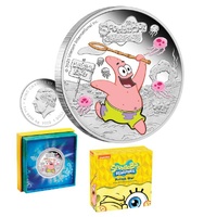2025 $1 SpongeBob SquarePants - Patrick Star 1oz Silver Proof Coloured Coin