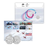 2025 Red Arrows Brilliant Uncirculated Coin Cover