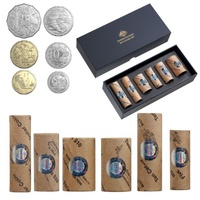 2025 HM King Charles III 6 Rolled Denomination Premium Coin Set 5c,10,20c,50c,$1 & $2
